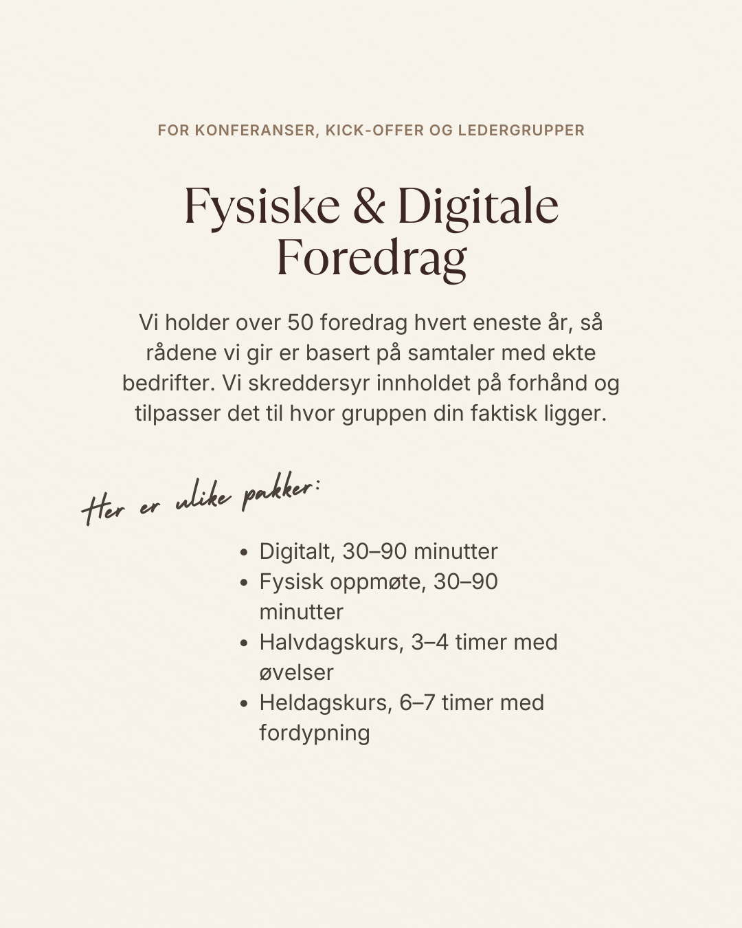 Eksempel på Instagram-innhold fra Hembre Digital