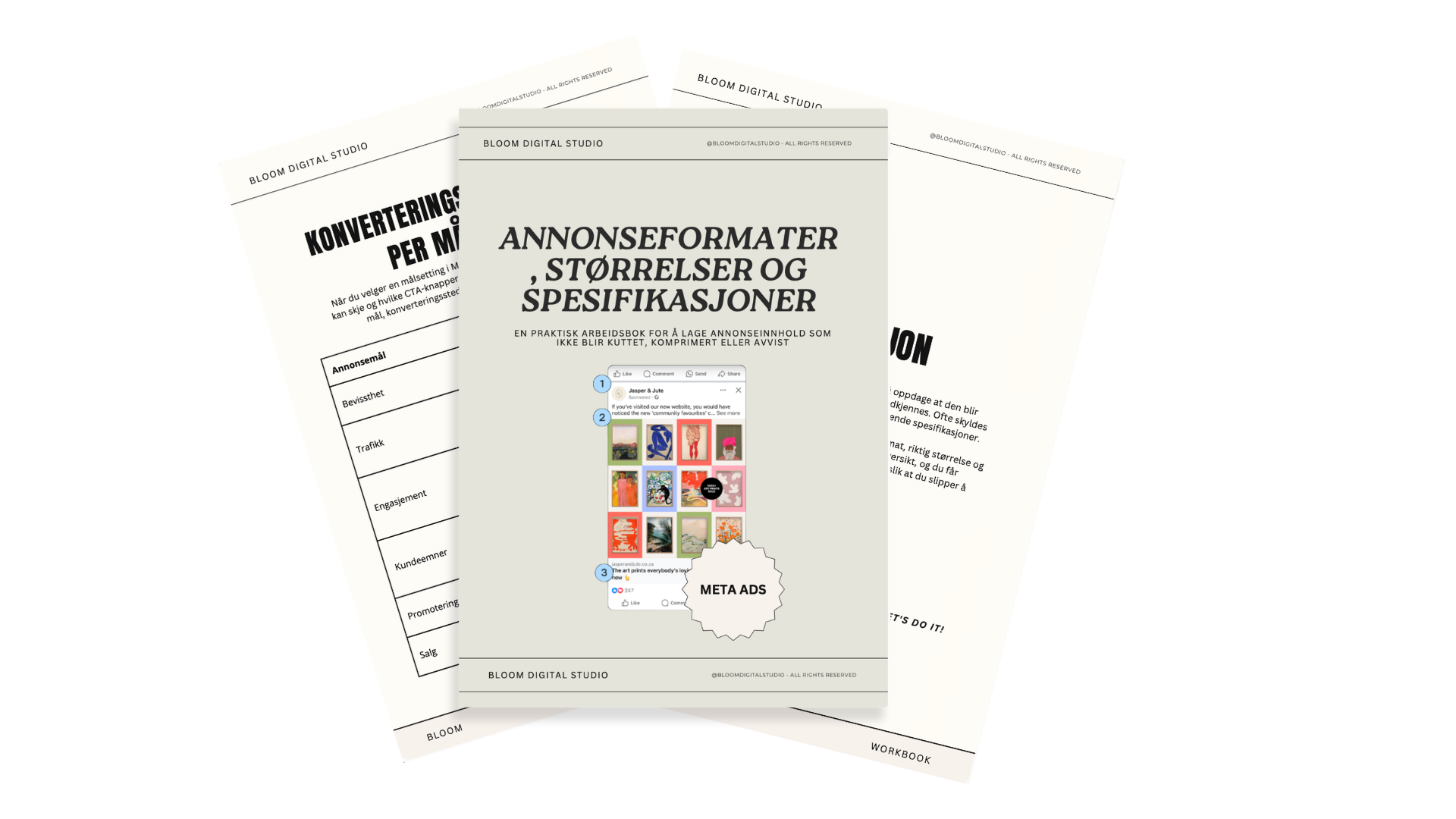 Forside av Annonseformater, størrelser og spesifikasjoner