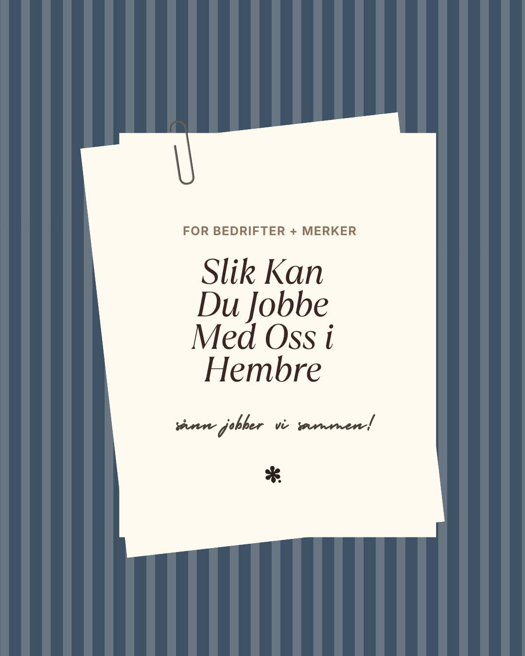 Eksempel på Instagram-innhold fra Hembre Digital