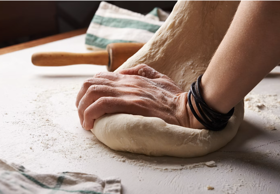 Bakeriinnhold på eksempelprofilen, elting