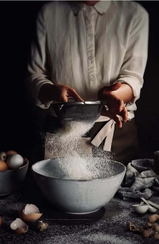 Bakeriinnhold på eksempelprofilen, baking